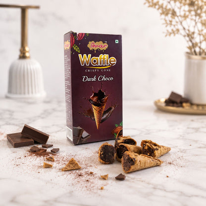 Avar Waffle Crispy Cone – Dark Choco Flavour (150 Gm)