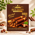 Rich Daddy Hazelnut Cream Cigar Rolls – Premium Dubai Style Snack