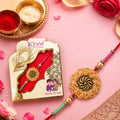 Floral Kundan Designer Rakhi for Brother – Festive Beads