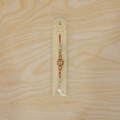 Detailed shot of the rakhi thread and its comfortable fit.