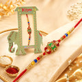 Premium Kundan Rakhi – Designer Meenakari Work for Brother