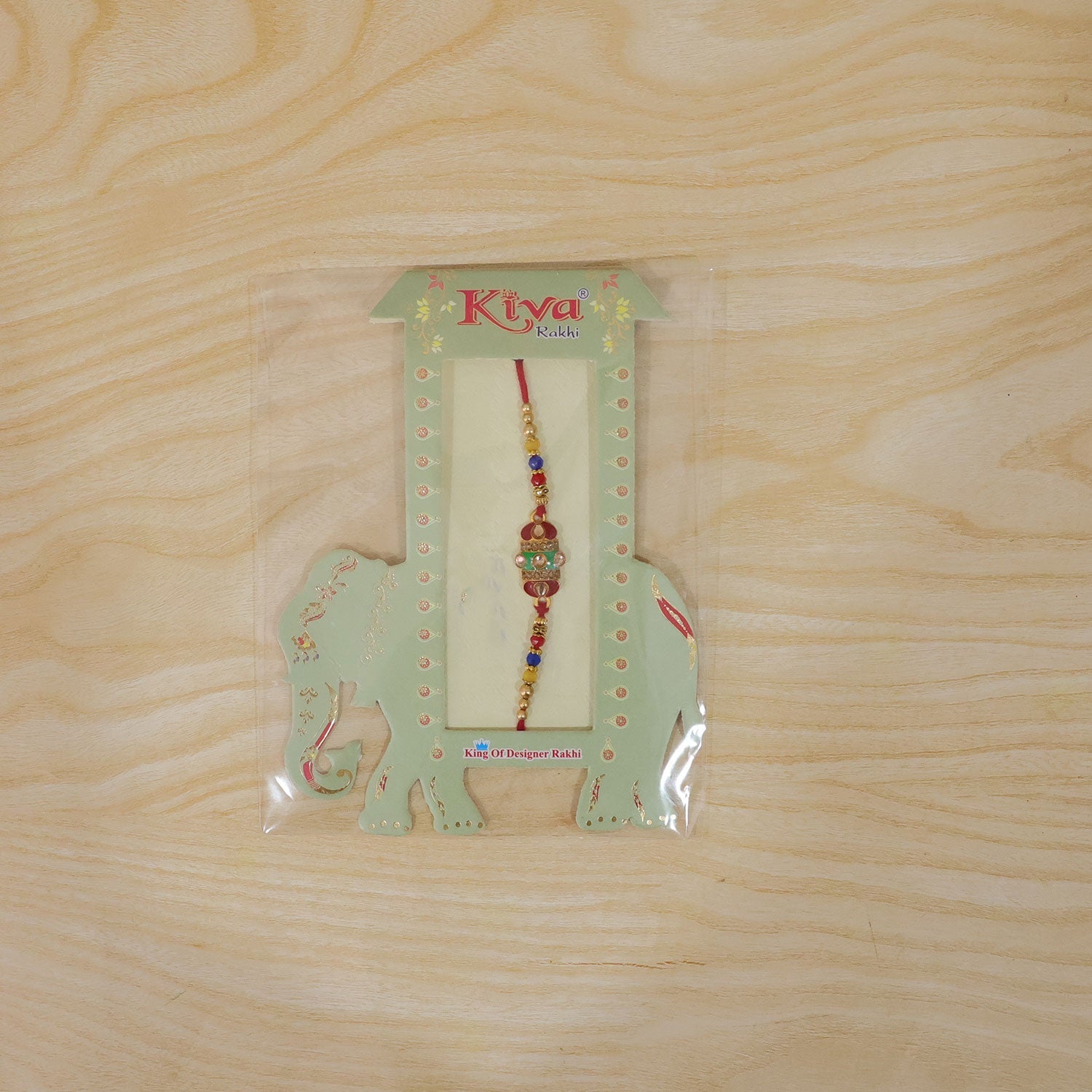 Collection of traditional Kundan Rakhis with Meenakari work, perfect for Raksha Bandhan.