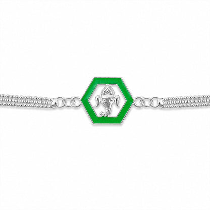 Ganesha design Hexagon Chain Style Rakhi for Brother