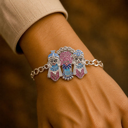 Stylish devotional Designer Chain Rakhi for Brother