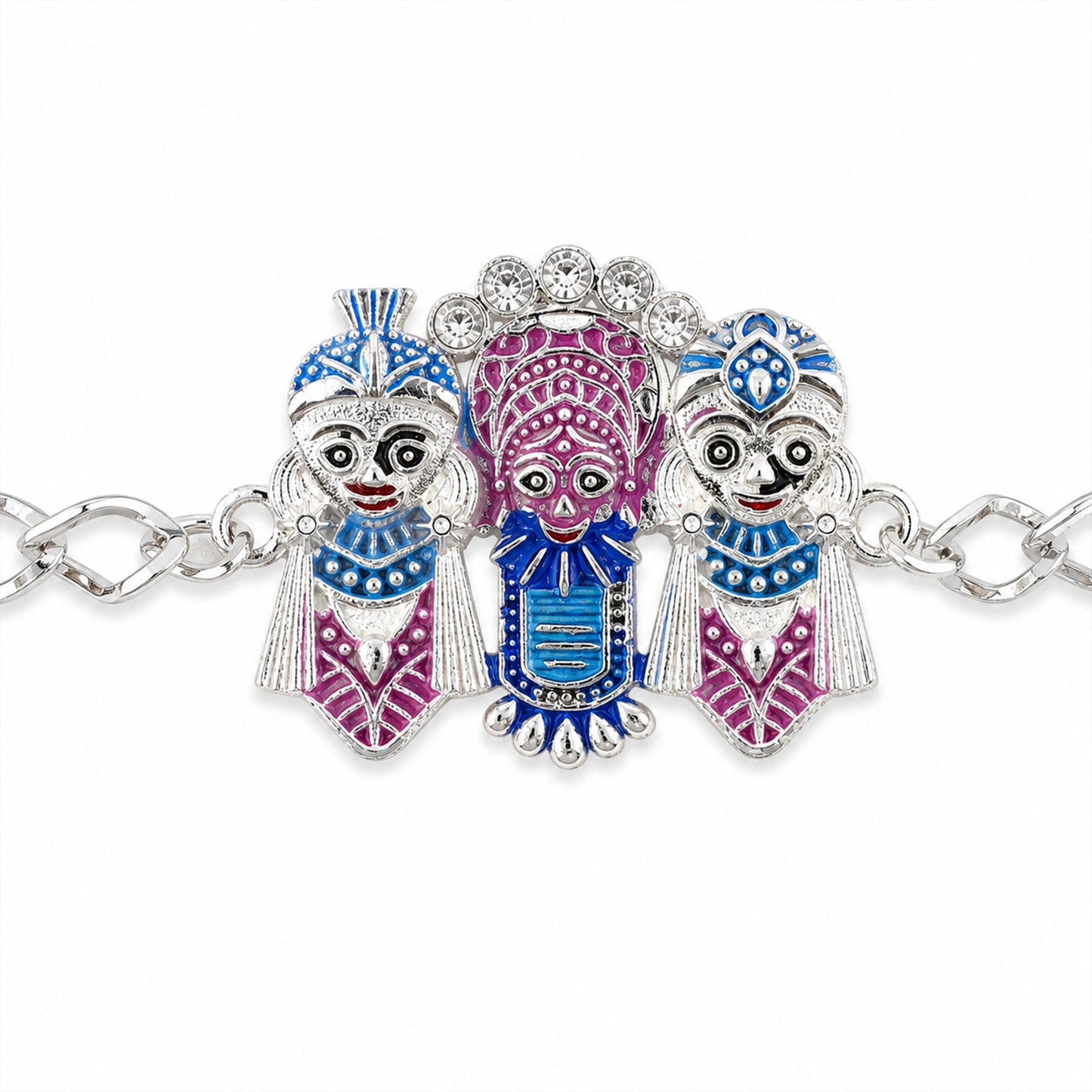 Stylish devotional Designer Chain Rakhi for Brother