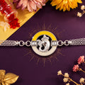 Ganesh Charm Rakhi for Brother – Modern Chain Style Design