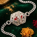 Ganesha Rakhi – Stone-Studded Designer Chain for Brother