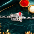 Jai Shree Ram Kundan Chain Rakhi for Brother – Festive Design