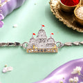 Ram Mandir Rakhi for Brother – Stone Studded Chain Design