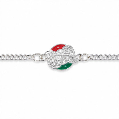 Veera Meenakari Enamel Stone Studded Designer Chain Rakhi for Brother