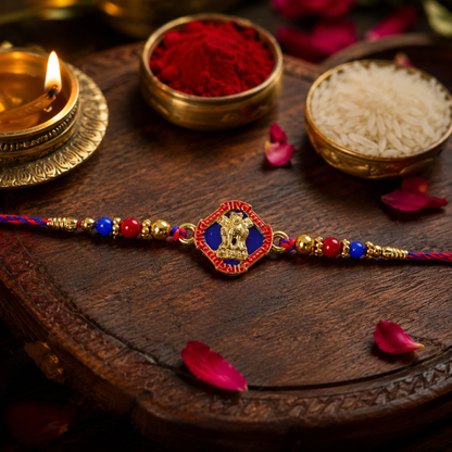Ashoka Stambh National Emblem Designer Rakhi For Brother