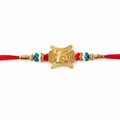 Ganesh Motif Traditional Beaded Designer Rakhi for Brother