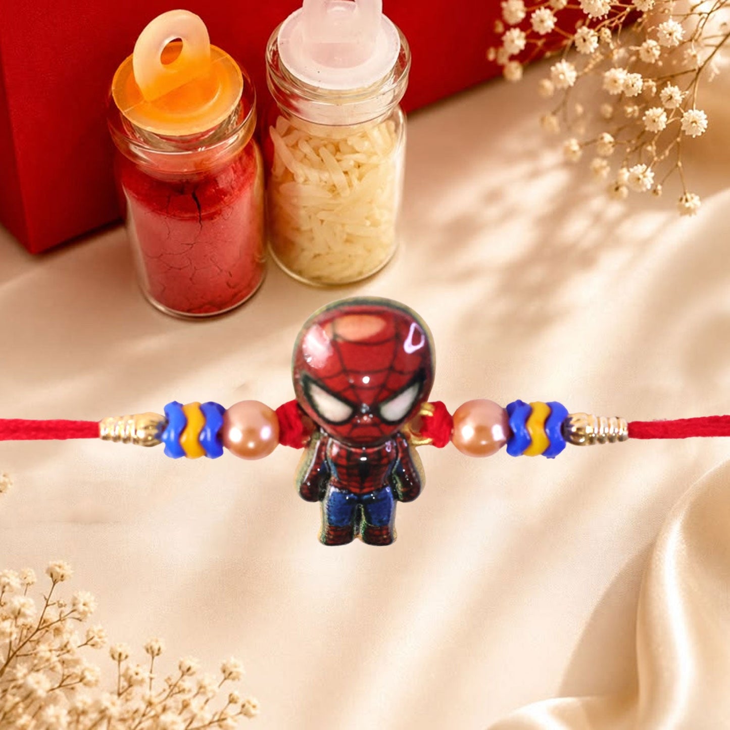 Superhero Character Kids Premium Beaded Designer Rakhi for Brother