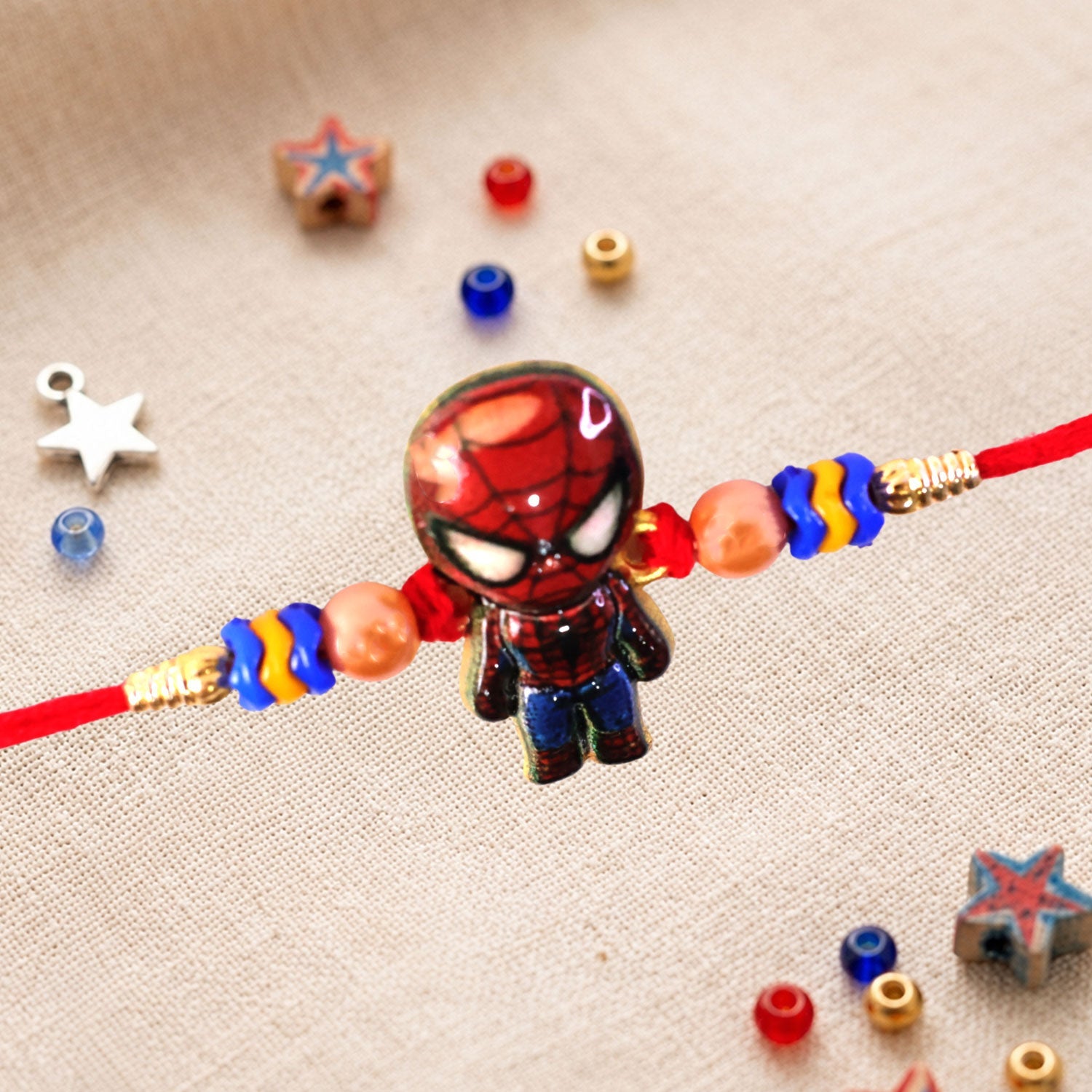 Superhero Character Kids Premium Beaded Designer Rakhi for Brother