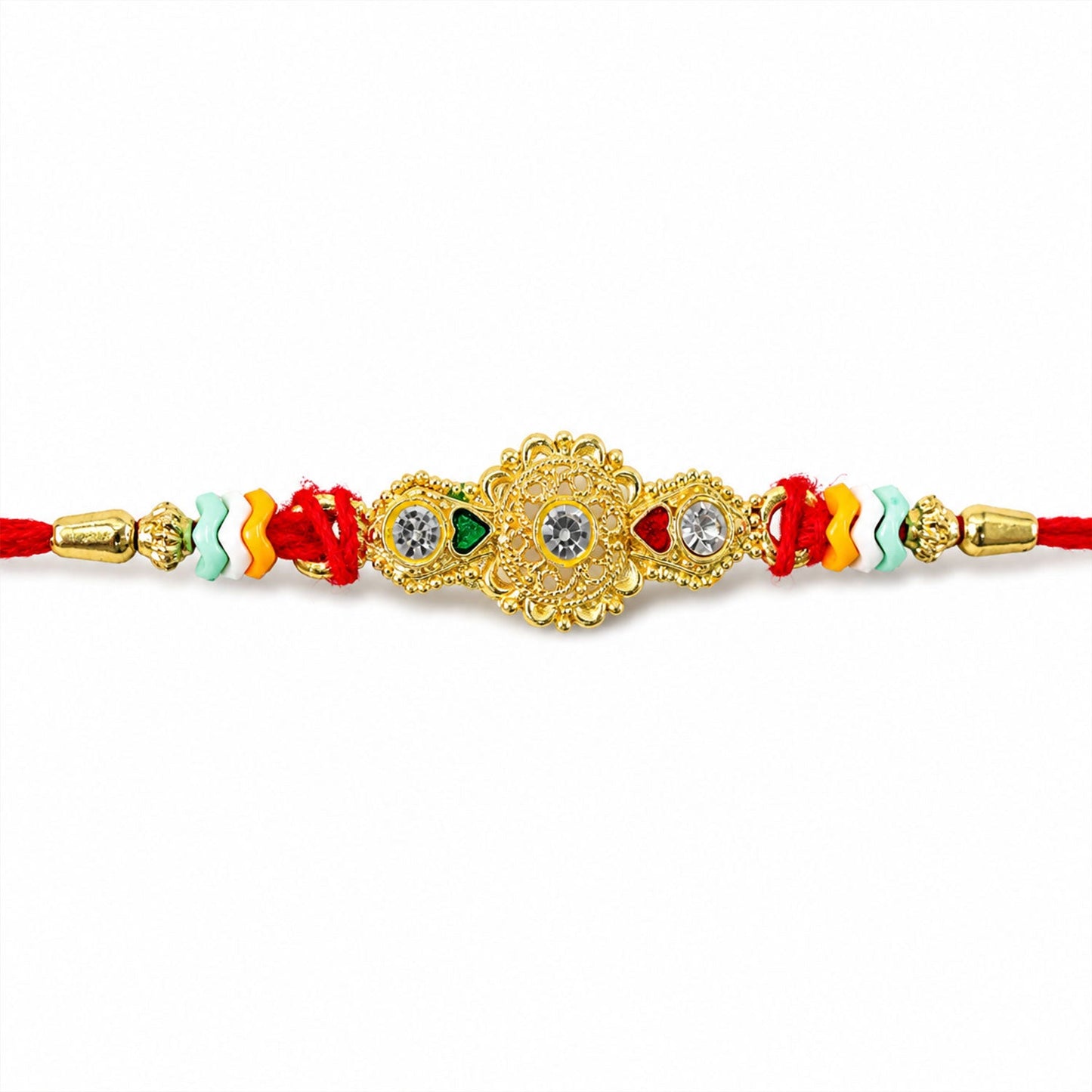 Style Stone Studded Premium Designer Beaded Rakhi for Brother