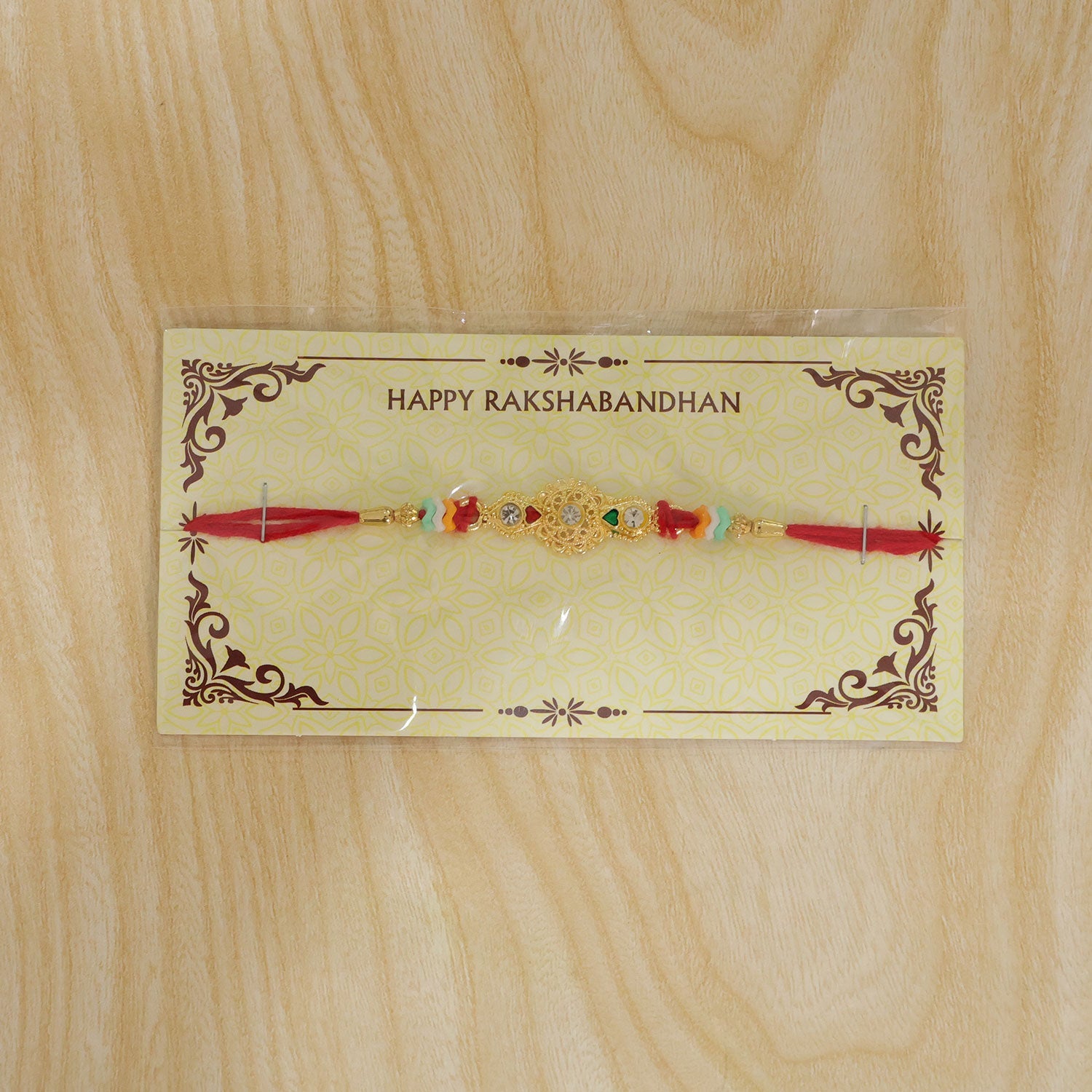 Style Stone Studded Premium Designer Beaded Rakhi for Brother