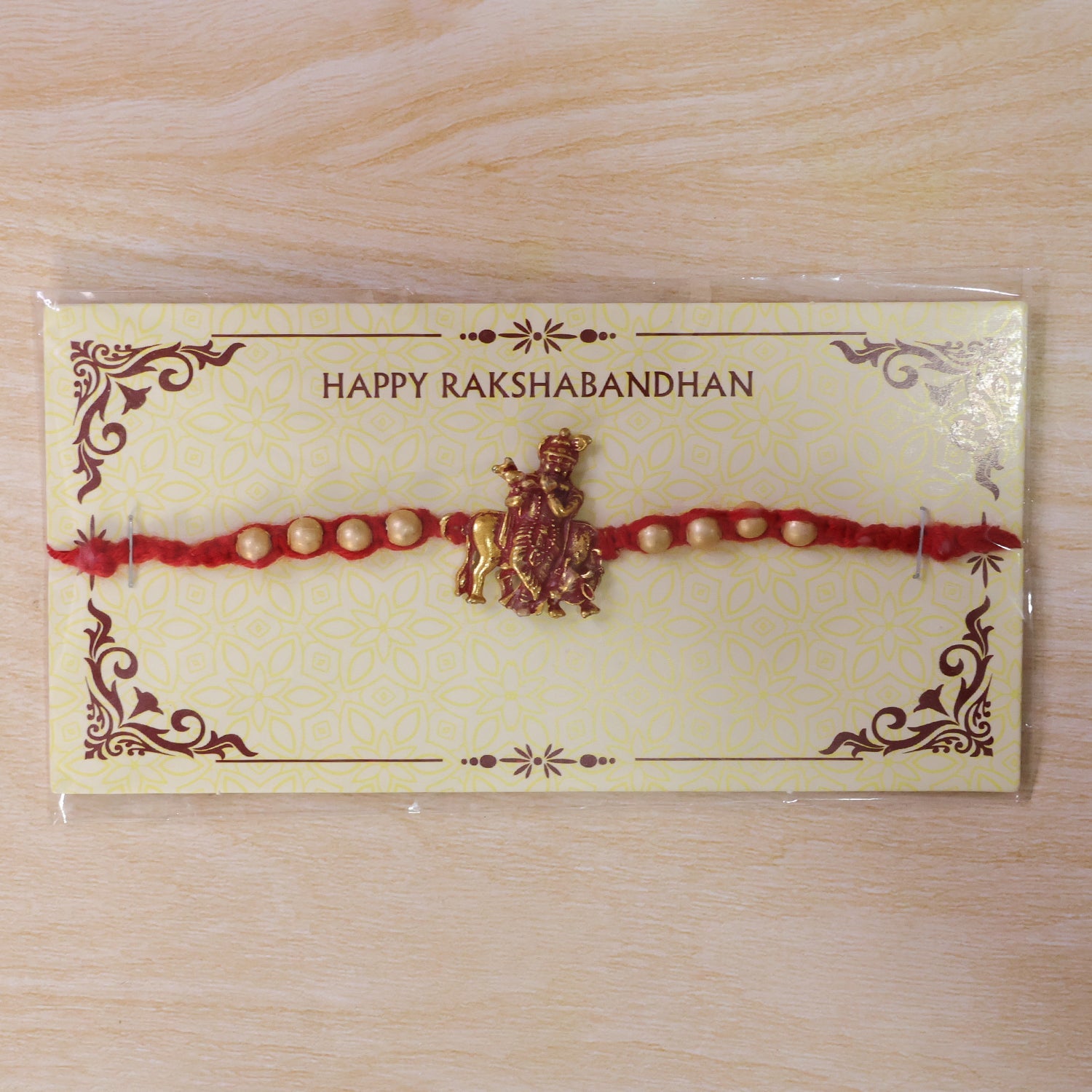 Krishna Character Beaded Designer Premium Traditional Rakhi for Brother