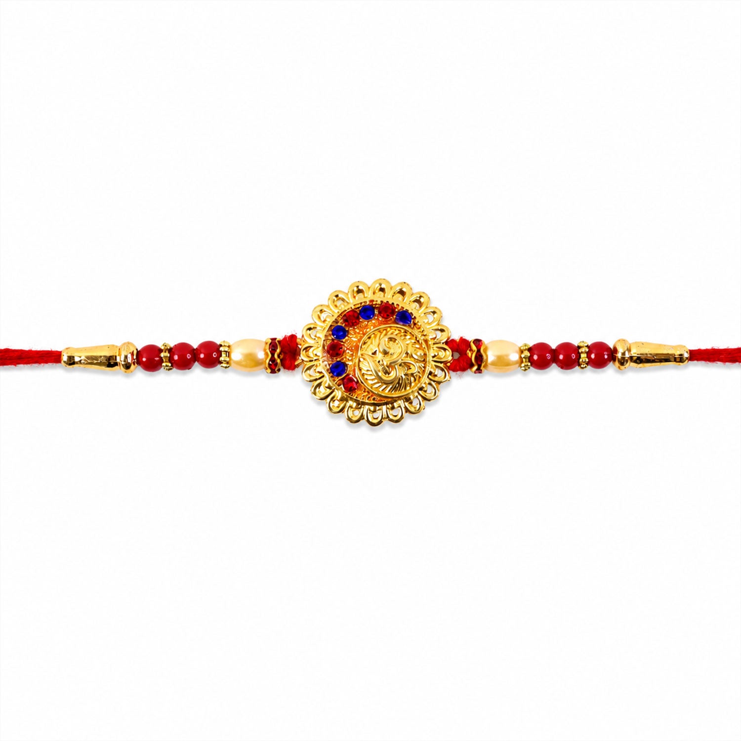Om Symbol Premium Stone Studded Designer Rakhi for Brother
