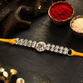 Stone Studded Rakhi for Brother Festive Raksha Bandhan Thread