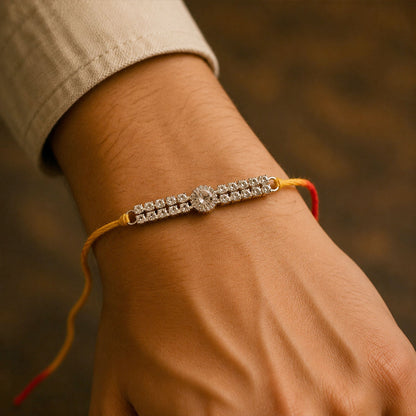 Stylish Stone Studded Premium Rakhi for Brother