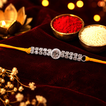 Stylish Stone Studded Premium Rakhi for Brother