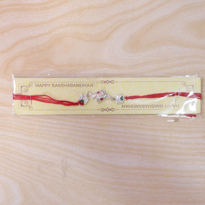 Swastik Stylish Design Stone Designer Rakhi For Brother