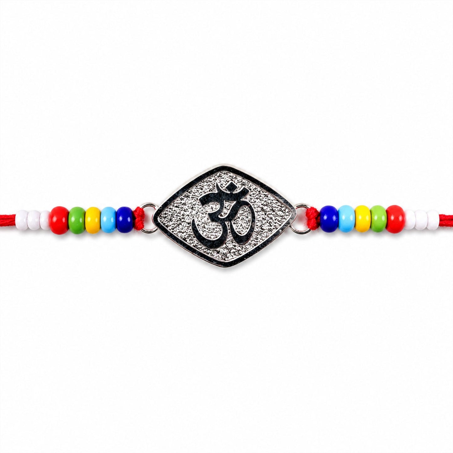 Om Symbol Beaded Designer Premium Traditional Rakhi for Brother
