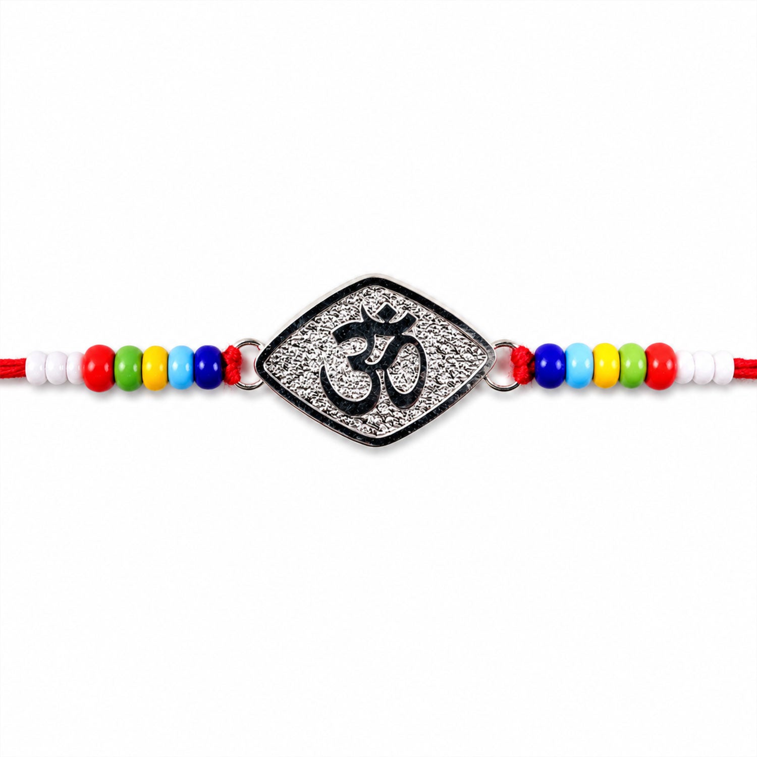 Om Symbol Beaded Designer Premium Traditional Rakhi for Brother