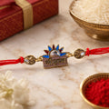Shree Krishna Rakhi for Brother – Crown Motif Beaded