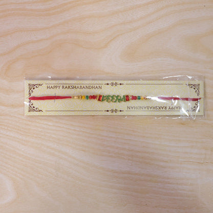 Veera Text Beaded Designer Premium Traditional Rakhi for Brother