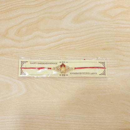 Floral Pearl Stone Premium Designer Rakhi for Brother