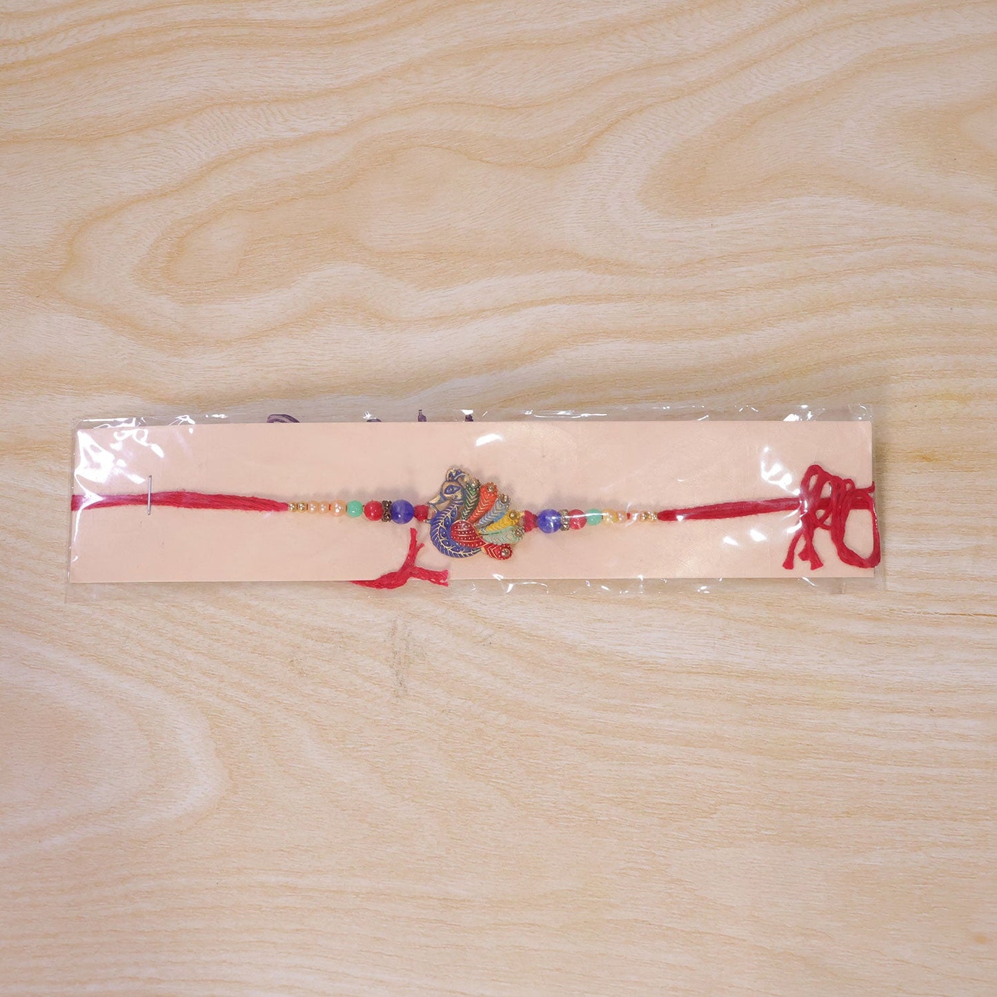 Peacock Motif Beaded Designer Premium Traditional Rakhi for Brother