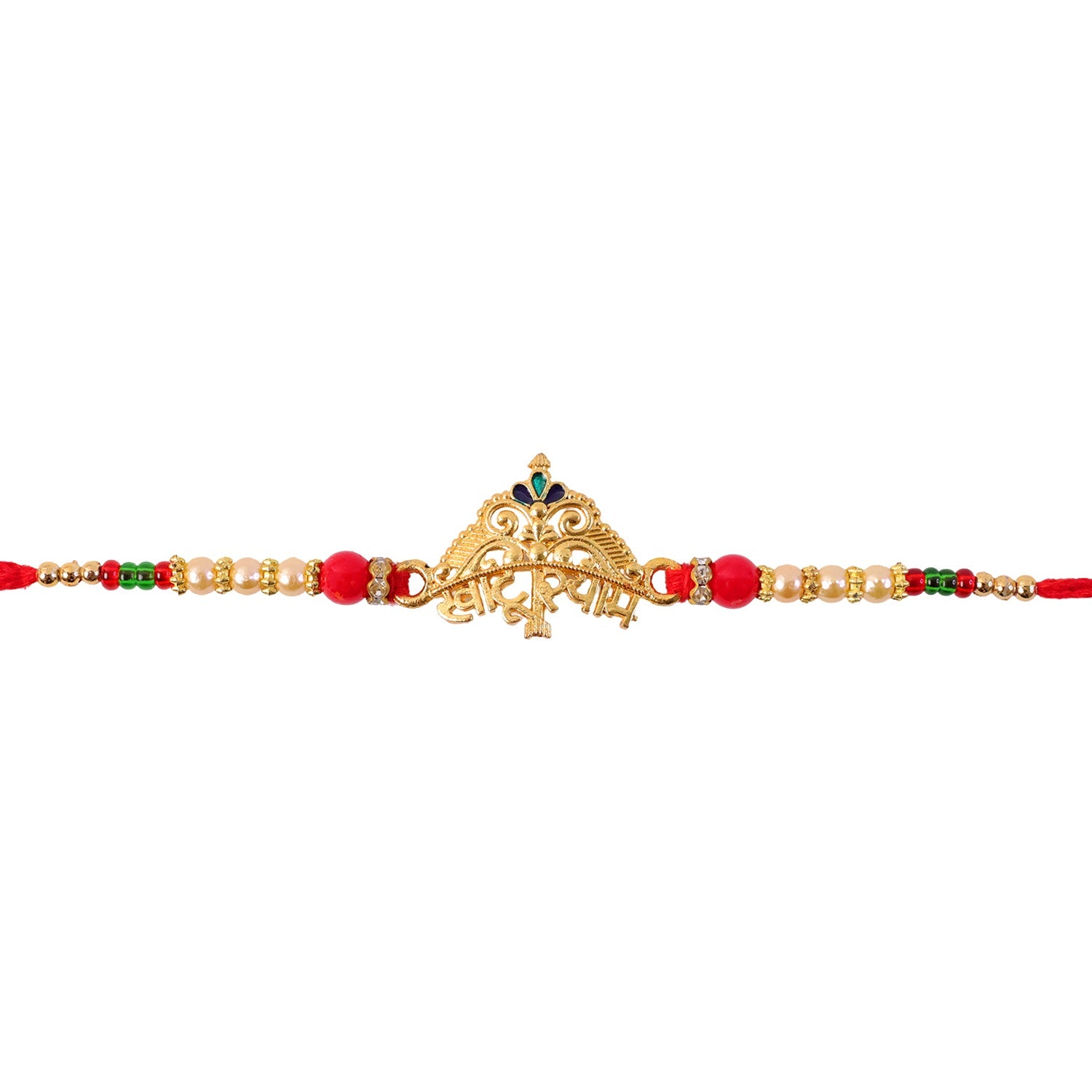 Khatu Shyam Text Crown Motif Premium Designer Rakhi for Brother