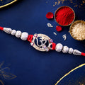 Om Symbol Rakhi for Brother – Stone Studded Traditional Design