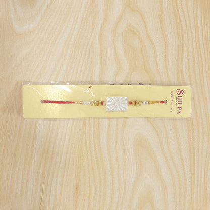 Om Symbol Square Medallion Designer Rakhi for Brother
