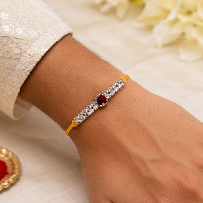 Premium Style Stone Studded Premium Designer Rakhi for Brother