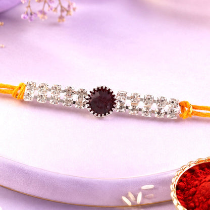 Premium Style Stone Studded Premium Designer Rakhi for Brother