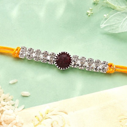 Premium Style Stone Studded Premium Designer Rakhi for Brother