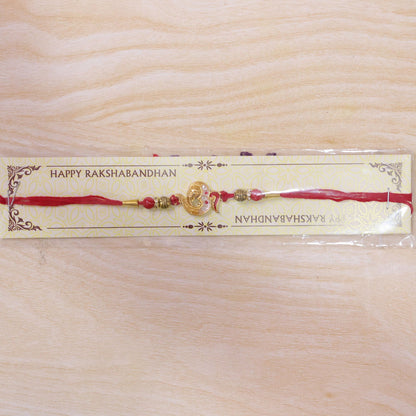Om Symbol Ganesha Charm Premium Designer Traditional Rakhi for Brother