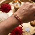 Rakhi for Brother – Beaded Thread Traditional Design