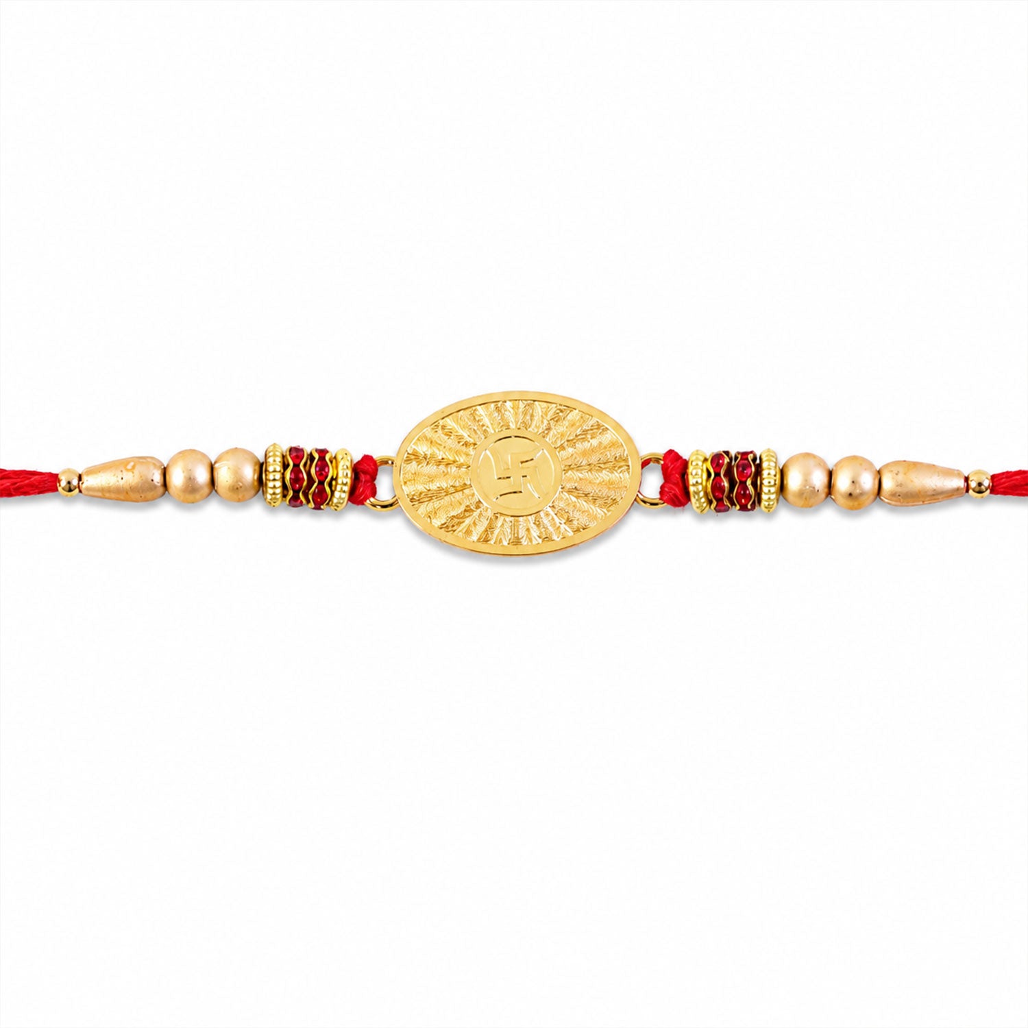 Round Swastik Symbol Designer Rakhi for Brother
