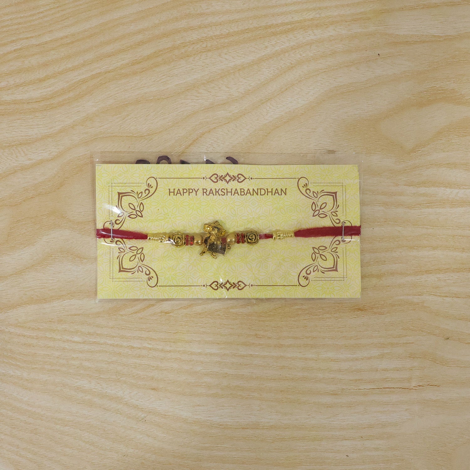 Lord Ganesha Beaded Premium Designer Rakhi for Brother