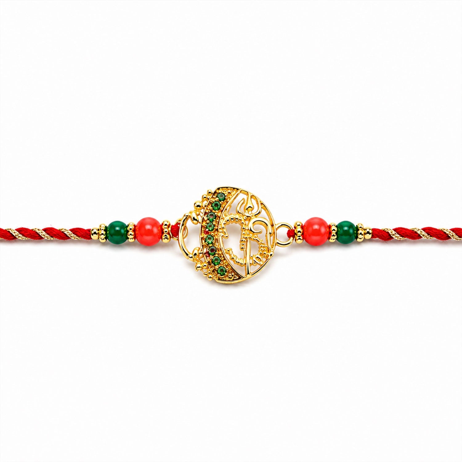 Ornate Om Symbol Premium Designer Rakhi for Brother