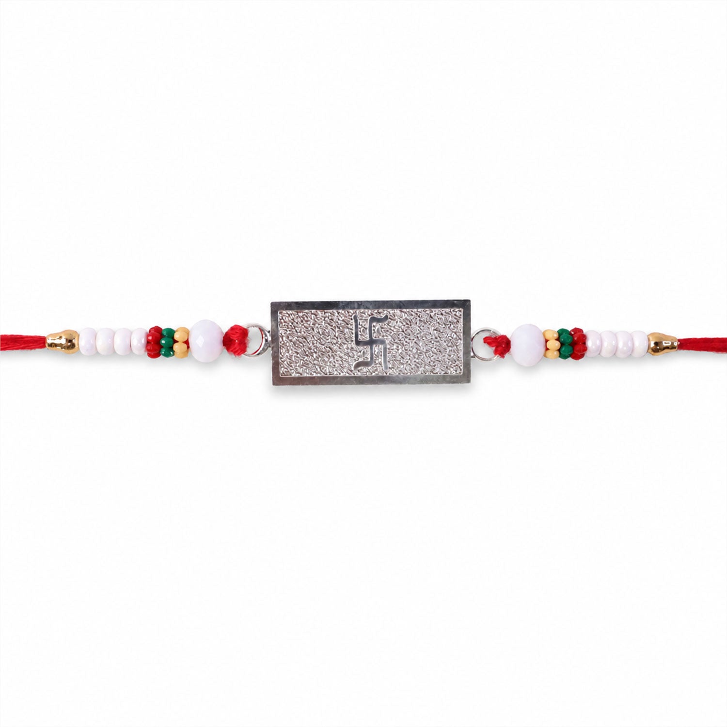 Swastik Symbol Bar Designer Premium Traditional Rakhi for Brother
