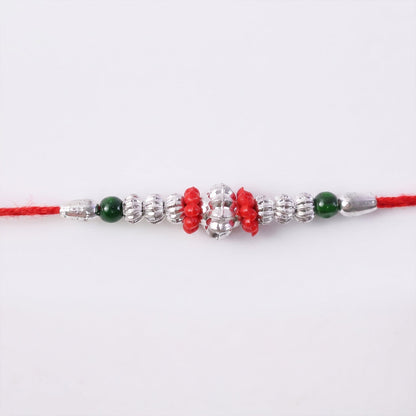 Ethnic Stylish Beaded Rakhi with Colorful Beadwork – Rakhi for Brother