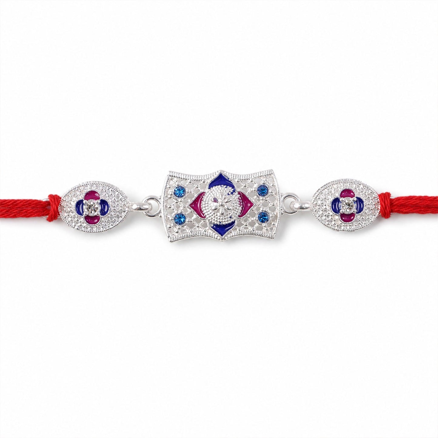 Premium Designer Shape Stone Studded Designer Premium Traditional Rakhi for Brother