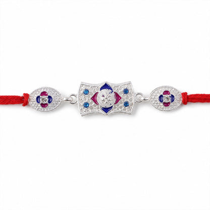 Premium Designer Shape Stone Studded Designer Premium Traditional Rakhi for Brother