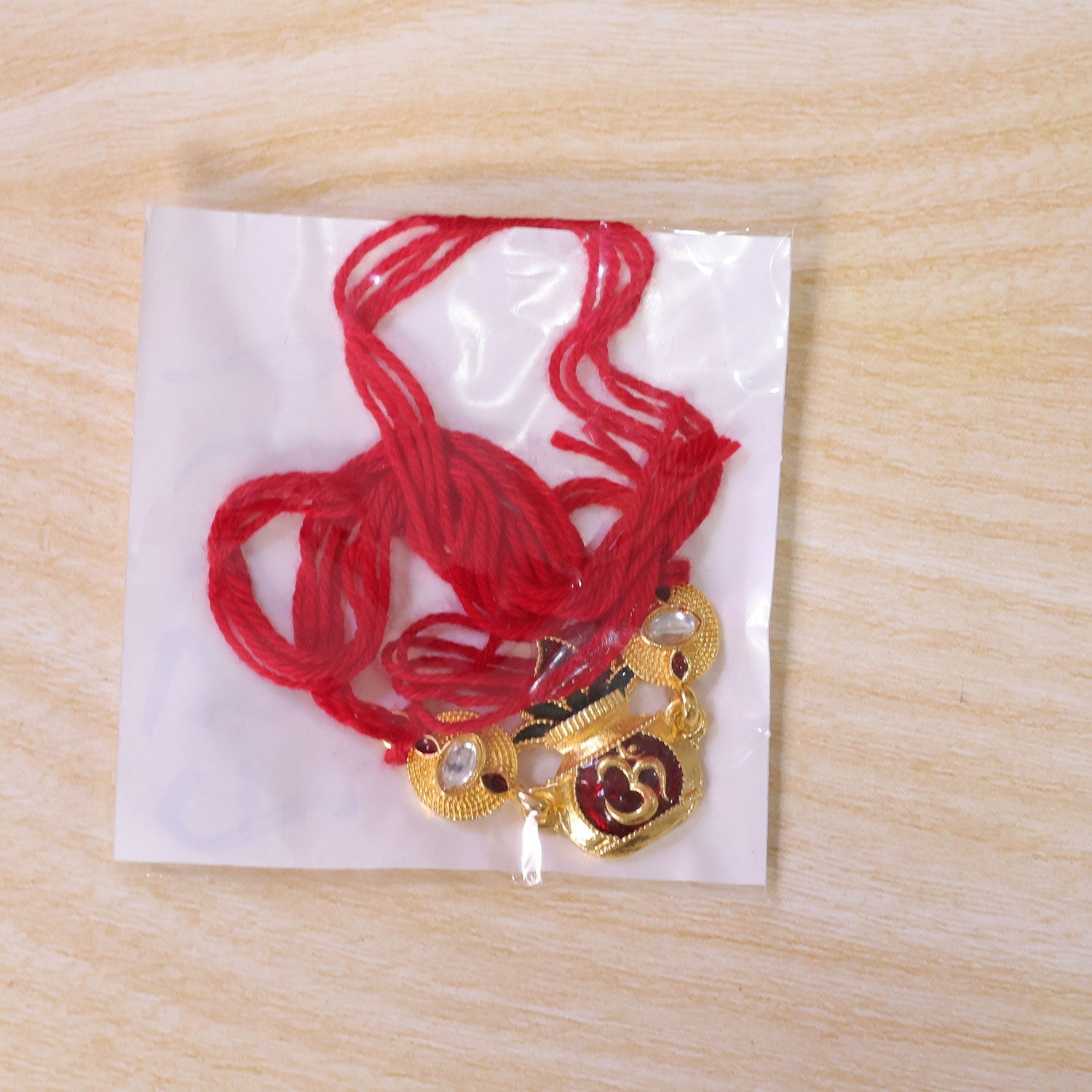 Om Symbol Kalash Designer Premium Traditional Rakhi for Brother