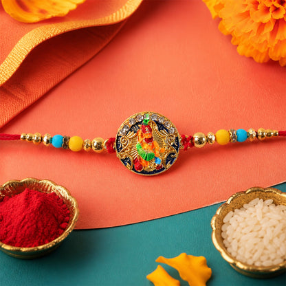 Divine Hanuman ji Beaded Designer Premium Traditional Rakhi for Brother