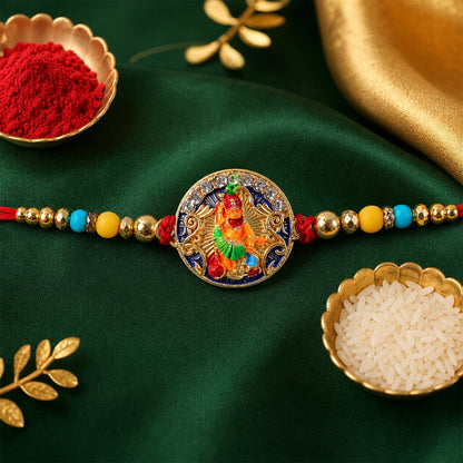 Divine Hanuman ji Beaded Designer Premium Traditional Rakhi for Brother